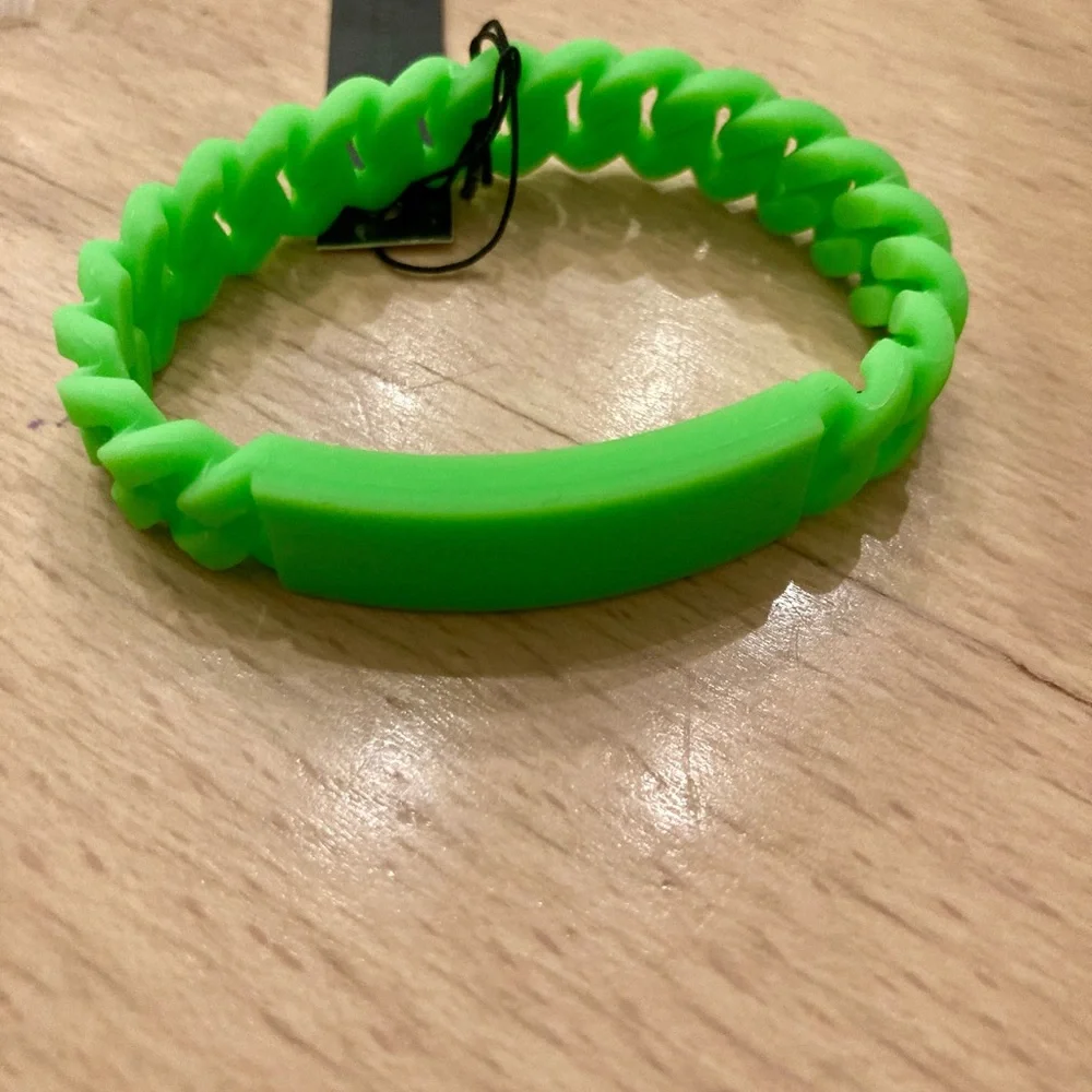 Marc by Marc Jacobs Silicone Stretch Bracelet Green - NWT